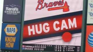 preview picture of video 'Me and Howie on Atlanta Braves Hug Cam'