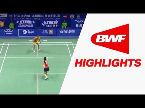 TOTAL BWF Thomas & Uber Cup Finals 2016 | Badminton Day 4/S2-Uber Cup Grp D-JPN vs IND-Highlights