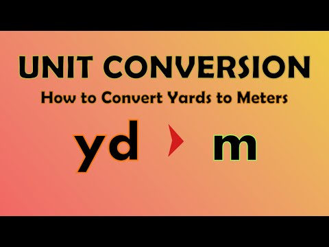 Unit Conversion - Yards to Meters (yd to m)