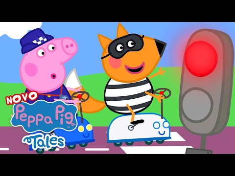 Capa de Contos da Peppa Pig - Segurança no Trânsito