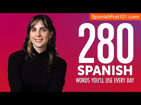 280 Spanish Words You'll Use Every Day - Basic Vocabulary #68