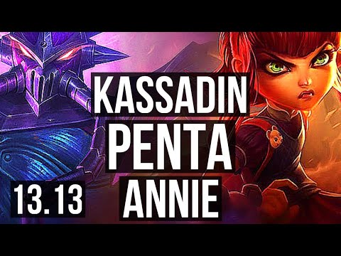 KASSADIN vs ANNIE (MID) | Penta, 17/2/11, Legendary, 66% winrate | EUW Master | 13.13