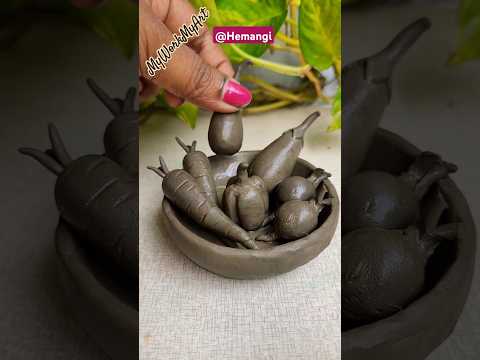 Making Vegetables With Clay #shorts