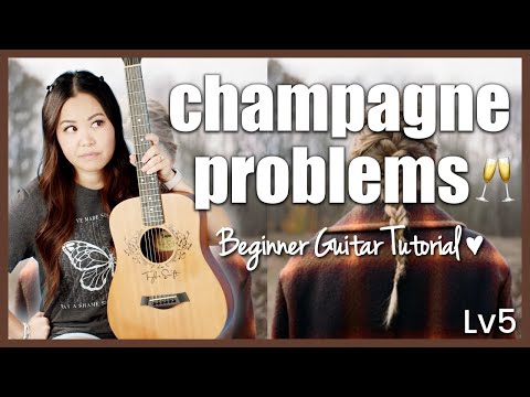 champagne problems 🤎 Taylor Swift EASY Guitar Tutorial Beginner Lesson 🎸 Chords, Picking & Solo Tab!