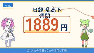 【今週まとめ】日経が乱高下！歴代4位の急騰と3位の急落が同居、週間−1,889円｜ねじれ相場で高配当は底堅い