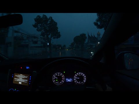 Early Morning Drive in The Rain