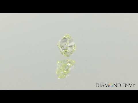 0.50 Carat Natural Fancy Light Green-Yellow VS2 Pear Shape Diamond