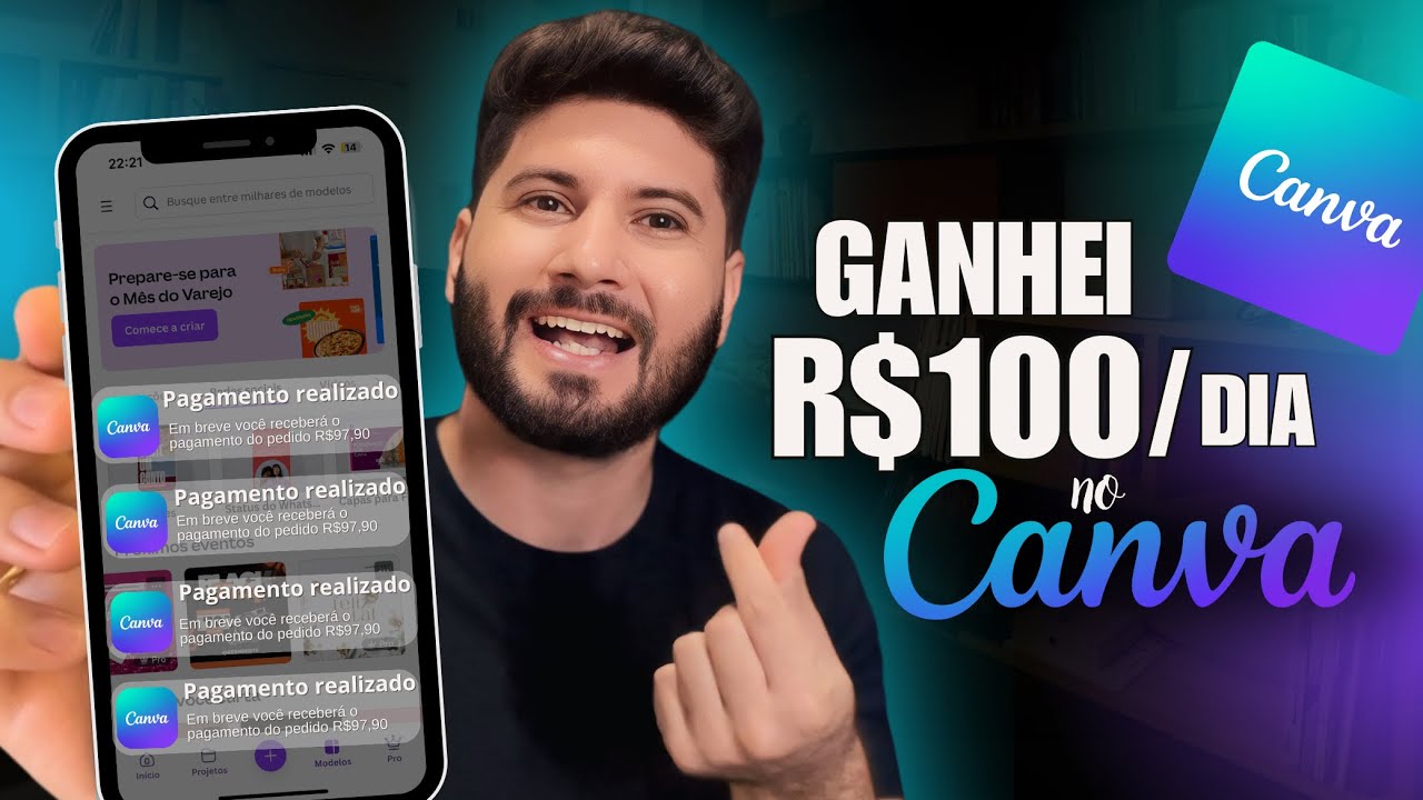 USEI O CANVA PARA GANHAR DINHEIRO SEM SAIR DE CASA (E VOCÊ TAMBÉM PODE)!