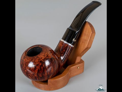 Stanwell "Bornholm" Smooth Bent Apple Saddle Stem Straight Grain (236) 9mm