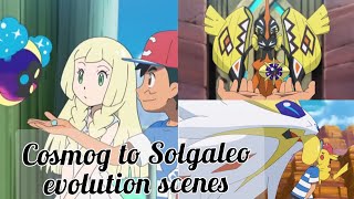 Cosmog to Solgaleo evolution scenes😊😌 Pokemo