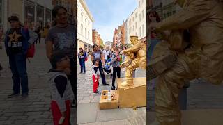 Levitating Naugty Goldman. #valentinethestatue