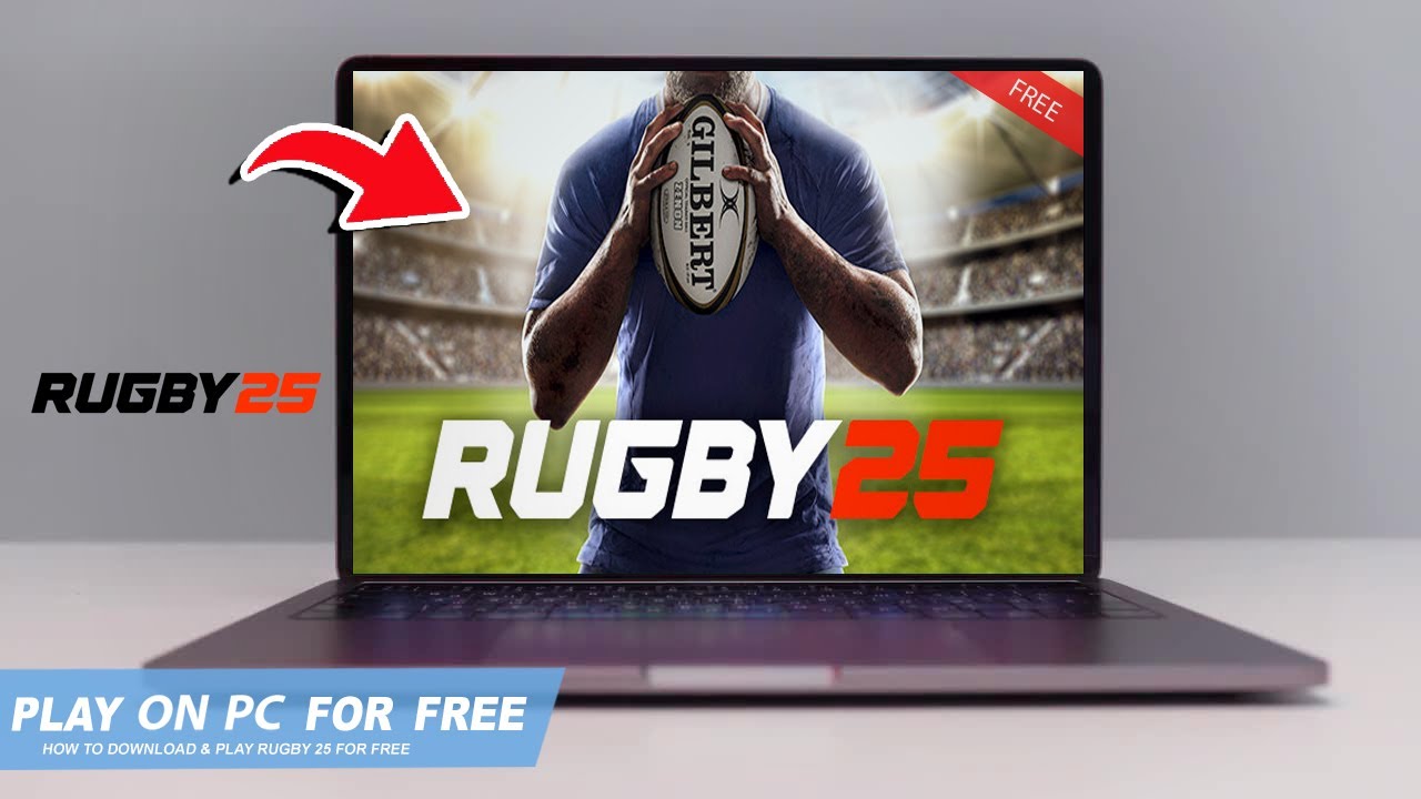Rugby 25 game screenshot showing dynamic gameplay.