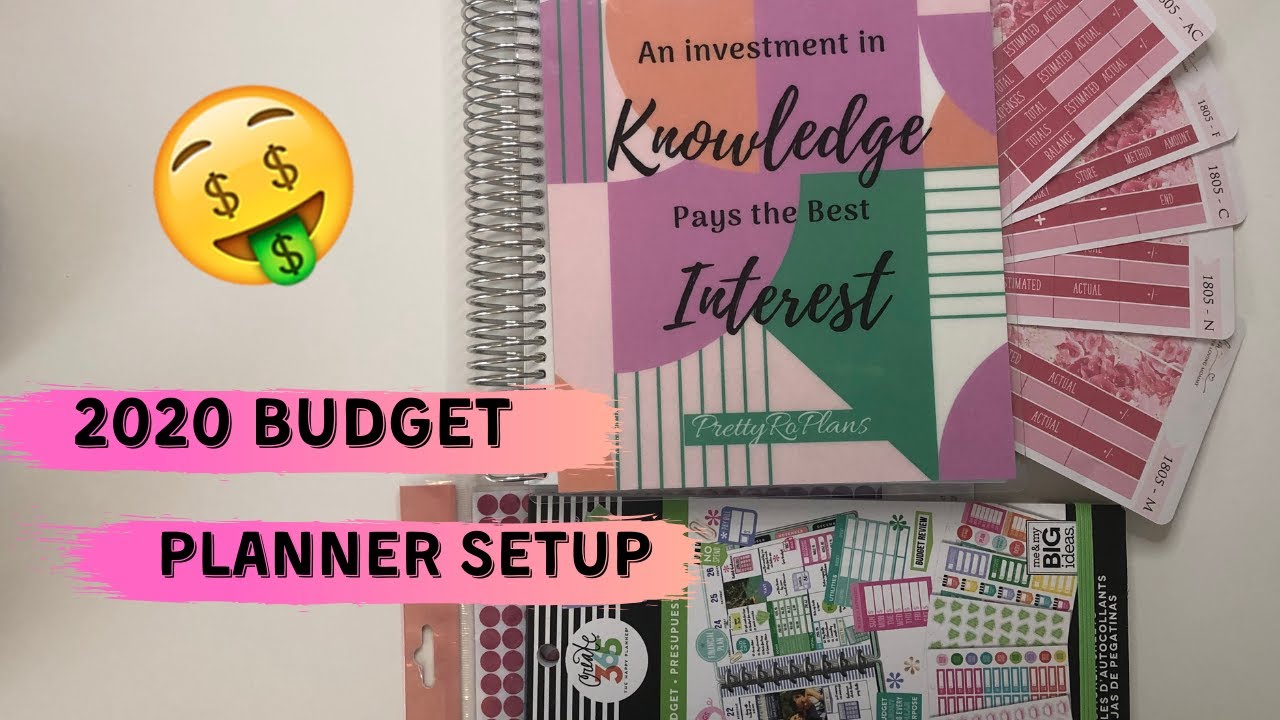 2020 BUDGET PLANNER SET UP | 2020 FINANCIAL GOALS | ERIN CONDREN  DELUXE MONTHLY PLANNER
