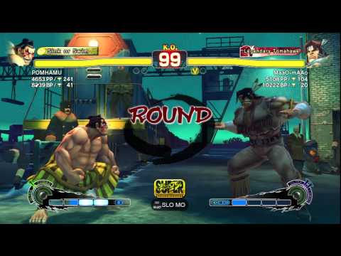 POMHAMU [E. Honda] vs. MaaO-mAAo [T. Hawk] | SSF4 Arcade Edition