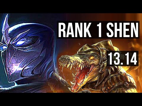 SHEN vs RENEKTON (TOP) | Rank 1 Shen, Rank 7, 7/2/8, Dominating | KR Grandmaster | 13.14