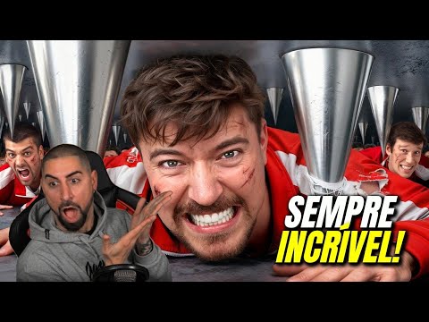 Possessivo reage a MR BEAST - 100 pessoas contra as maiores armadilhas do mundo!