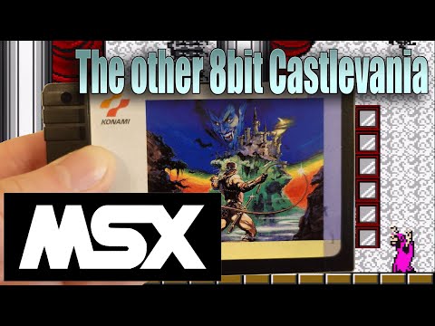 Castlevania for 8-bit MSX Vampire Killer/Akumajo Dracula from Konami compared to the NES & Famicom