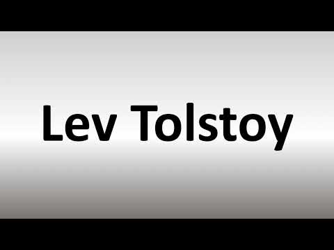 How to Pronounce Lev Tolstoy