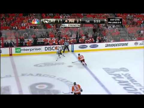 NHL: Flyers vs Penguins Game 3 Highlights 4/15/12
