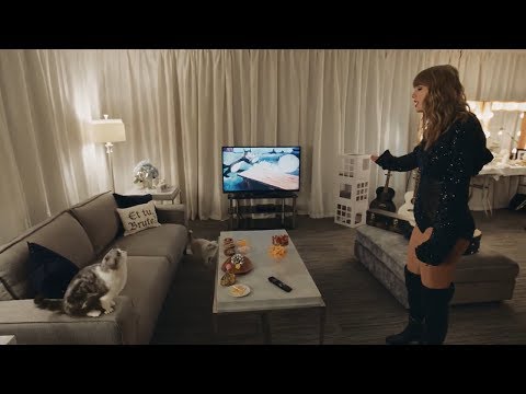 Taylor Swift with her cats, Meredith & Olivia | DirectTV ad