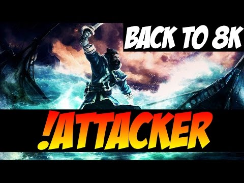 THE BEST KUNKKA IN THE WORLD BACK TO 8K - !Attacker - Dota 2
