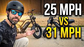 25MPH vs 31MPH Electric Bike Review – Real Difference?