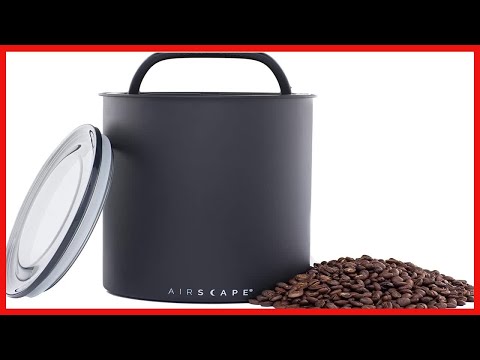 Airscape Kilo Coffee Storage Canister - Large Food Container Patented Airtight Lid 2-Way Valve