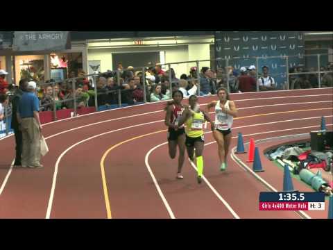 Girls 4x400m Relay Section 3 - New Balance Nationals Indoor 2014