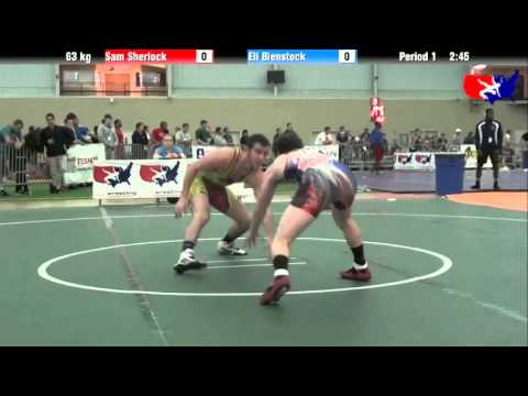 Sam Sherlock vs. Eli Bienstock at 2013 ASICS University Nationals - FS
