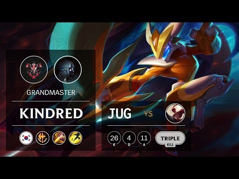 Kindred Jungle vs Lee Sin - KR Grandmaster Patch 9.7