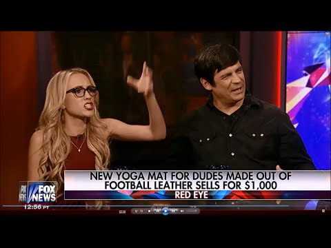 09-16-16 Kat Timpf on Red Eye - Football Leather Yoga Mat