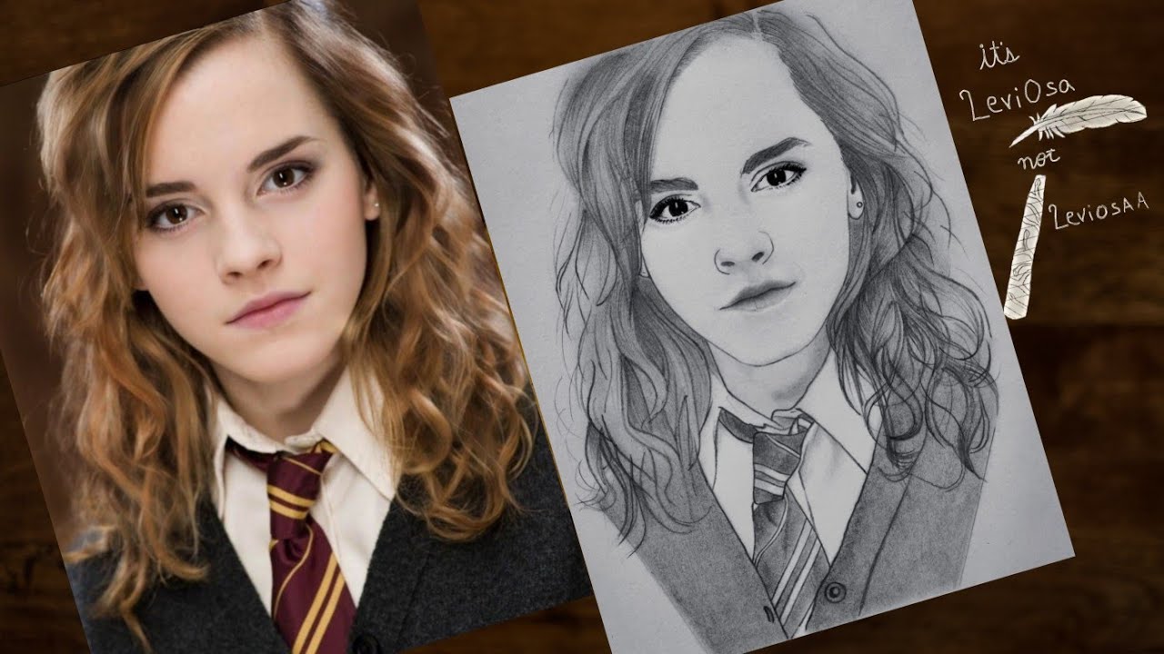 How to draw Hermione Granger from Harry Potter step by step | Emma Watson | YouCanDraw