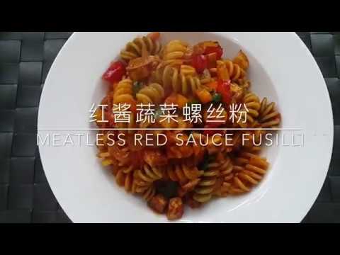 How to cook delicious meatless meal 2 (red sauce vege pasta recipe)