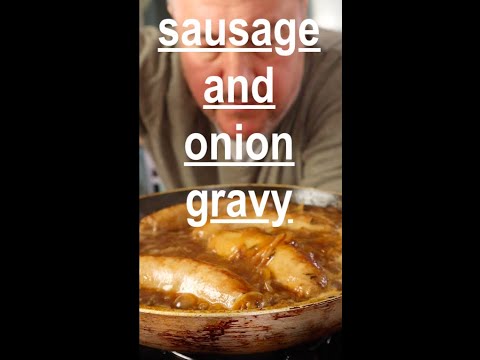 , title : 'Sausages in onion gravy'