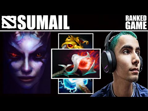 SUMAIL QUEEN OF PAIN VS MEEPO HOW TO COUNTER MEEPO, DOTA 2  7.23 GAMEPLAY