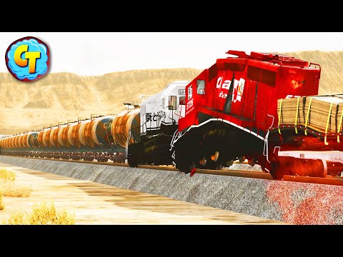 Train Accidents 🚆 You have never seen - BeamNG.Drive