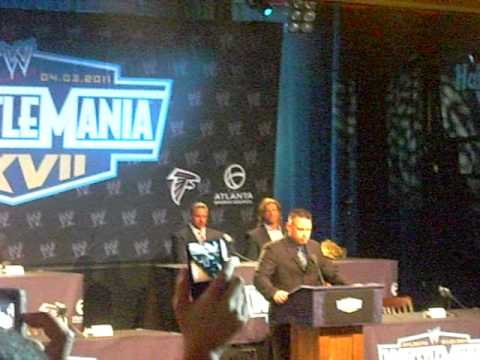 John Cena at the WWE WrestleMania 27 press conference