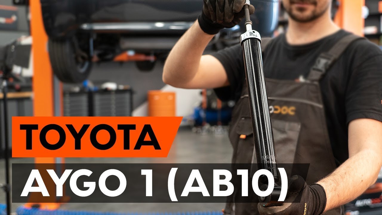 Hátsó lengéscsillapító-csere Toyota Aygo AB1 gépkocsin – Útmutató
