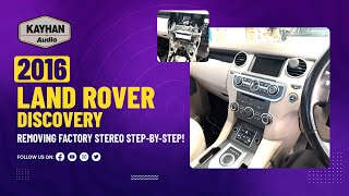 2016 Land Rover Discovery | Removing Factory Stereo Step-by-Step!