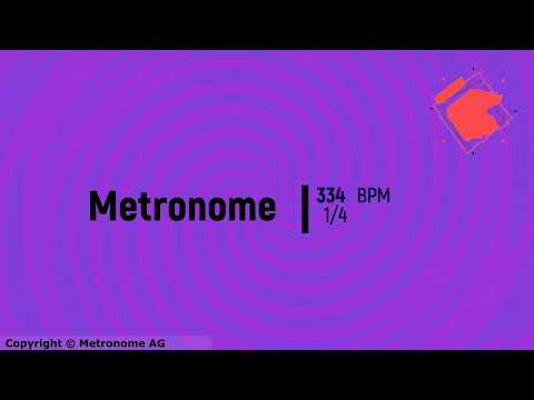 334 BPM 1/4 Metronome