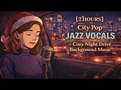 [2 HOURS] City Pop Jazz Vocals – Cozy Night Drive Background Music #citypop #citypopjazz #jazzvocals