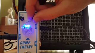 Video thumbnail for Quick sound test of the Tone City Comp Engine compression pedal with the Hotone Heart Attack by Gary Shaw