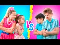 Eva and Girls vs Boys Challenge