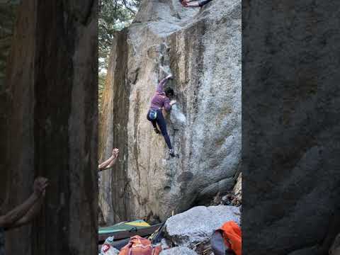 LCC bouldering wasatch resort V1 (highball)
