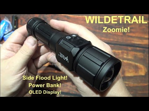 WildeTrail Zoomie Flashlight Kit Review! (30W LED, Side Flood LEDs, OLED Diplsay, Power Bank!)