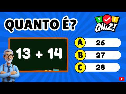 ⭐ Basic Addition Math Quiz #1 [I DOUBT YOU'LL GET EVERYTHING RIGHT]