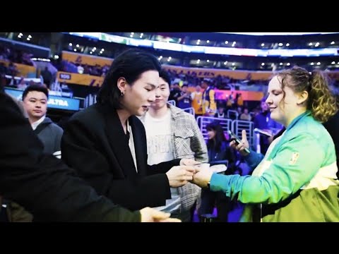 SUGA watching game between #Lakers #dallasmavs 🏀💜 17 January 2023