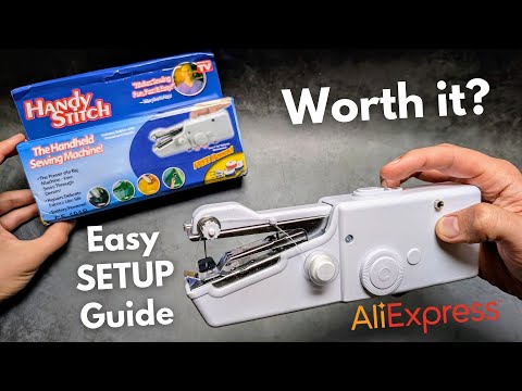 Handheld Sewing Machine - How to Use & Setup + Full REVIEW (Handy Stich)