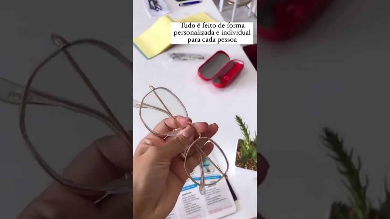 Como fica armação fina para lente de grau grossa