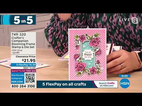 Crafter's Companion Blooming Beautiful Frame Stamp and D...